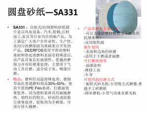 批发韩国鹿牌SA331 蓝色砂纸5寸背胶干磨打磨自粘汽车金属