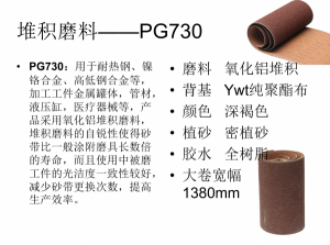 鹿牌堆积砂带 PG730 打磨非合金和高合金钢不锈钢堆积磨料