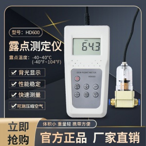 手持压缩空气露点温湿度表HD600  气体水分仪